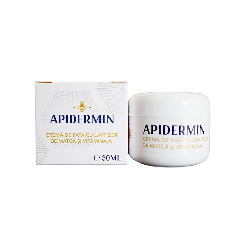 Crema De Fata Cu Laptisor De Matca Si Vitamina A, Apidermin 30ml, Complex Apicol