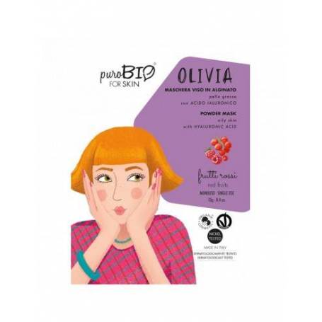 Masca peel-off pentru ten gras OLIVIA, cu fructe rosii, 13 g, PuroBio
