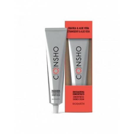 Gel de dus crema concentrat cu Capsuni si Aloe, eco-bio, 100 ml, Consho Bioearth