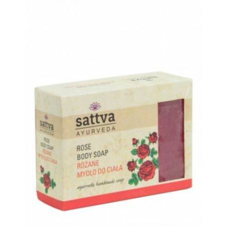 Sapun cu glicerina si trandafir, 125gr – Sattva Ayurveda