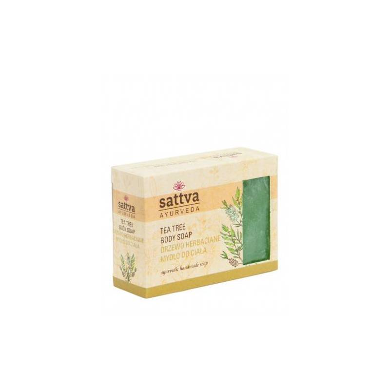Sapun cu glicerina si tea tree, 125gr – Sattva Ayurveda