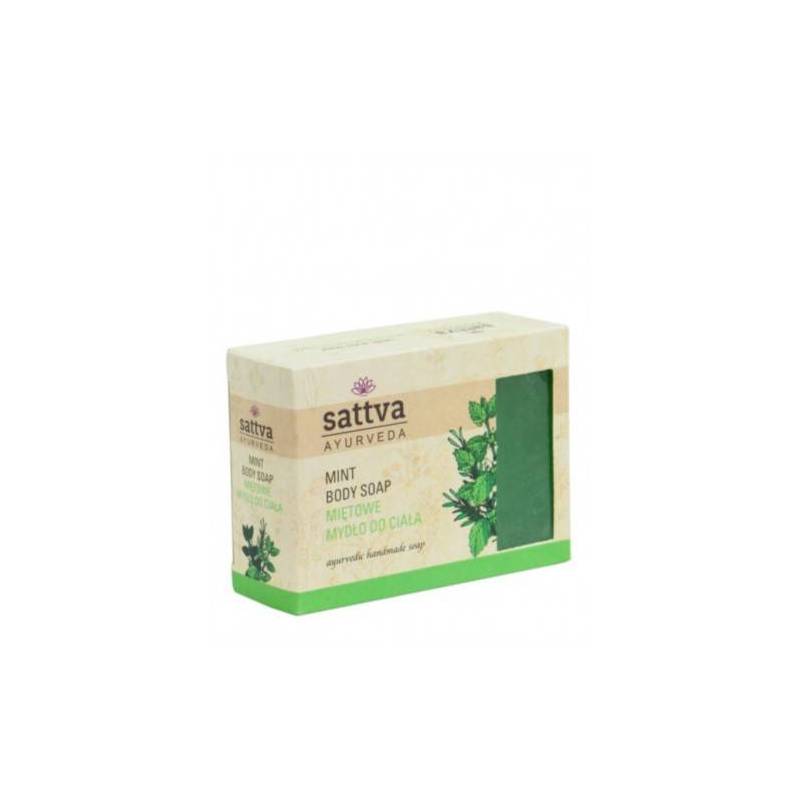 Sapun cu glicerina si menta, 125g – Sattva Ayurveda
