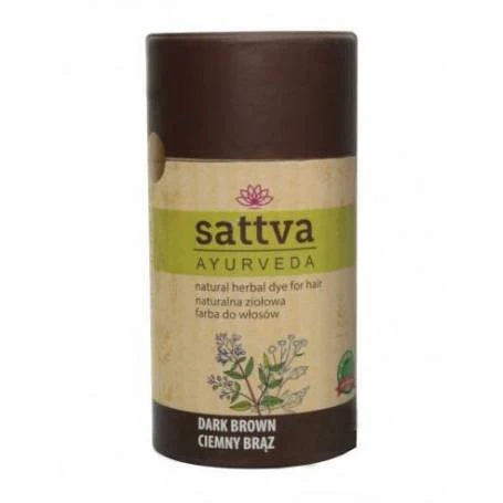 Vopsea Henna Ciocolatiu Inchis, 150gr – Sattva Ayurveda