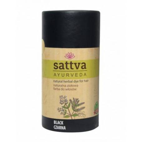 Vopsea Henna Negru, 150gr – Sattva Ayurveda