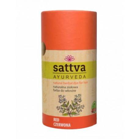 Vopsea de par Henna Pura - rosu, 150gr – Sattva Ayurveda