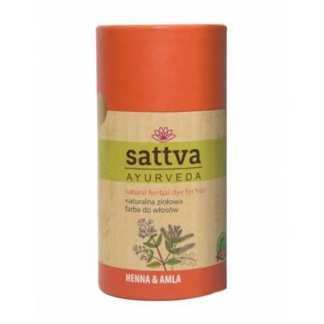 Vopsea de par Henna si Amla, 150gr – Sattva Ayurveda