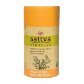 Vopsea Henna de par Blond Caramel, 150gr – Sattva Ayurveda