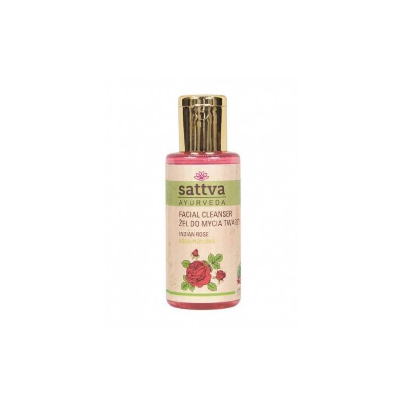 Gel de curatare fata cu Trandafir, 100ml - Sattva Ayurveda