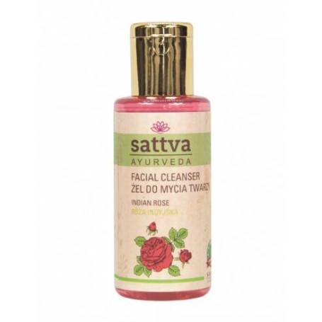 Gel de curatare fata cu Trandafir, 100ml - Sattva Ayurveda