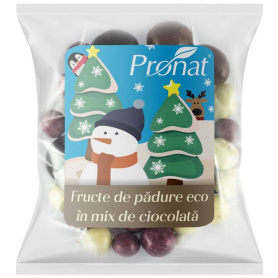 Fructe de padure in mix de ciocolata Eco-Bio 50g - Pronat