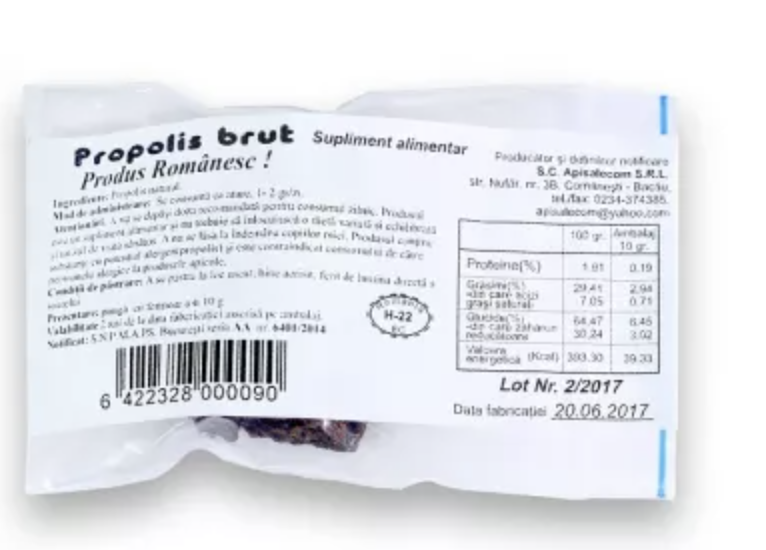 Propolis Brut 10g - Apisalecom