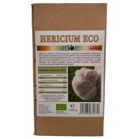 Hericium pudra, eco-bio, 125g - Deco Italia