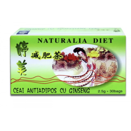 Ceai antiadipos cu Ginseng, 30plicuri - Naturalia Diet