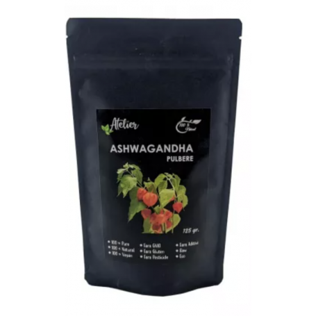 Ashwagandha pulbere, 125g - Sanoviva Farma