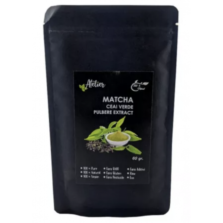 Matcha pulbere, 60g - Sanoviva Farma