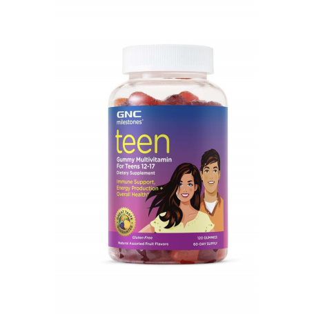 Multivitamine Jeleuri Pentru Adolescenti, Milestones Teen, 12-17 Ani, 120jeleuri - Gnc