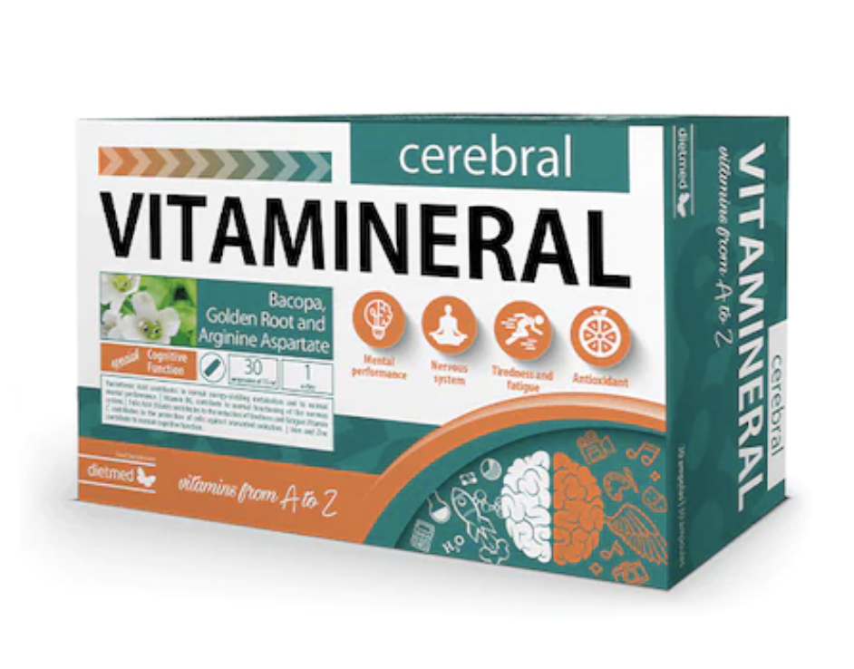 vitamineral cerebral 30flacoane type nature - 2024 minta.ro
