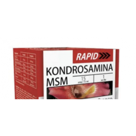 Kondrosamina MSM Rapid 15flacoane, Dietmed - Type Nature
