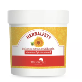 Crema cu Galbenele, Herbalfett, 250ml - Transvital