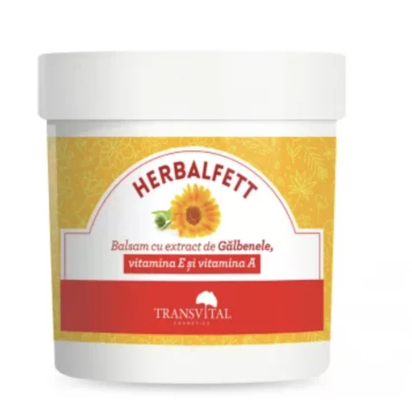 Crema cu Galbenele, Herbalfett, 250ml - Transvital