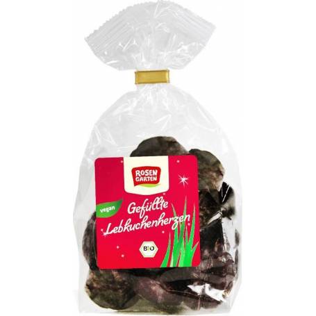 Turta dulce cu umplutura de caise, glazurata în ciocolata neagra, eco-bio, 125g - Rosengarten
