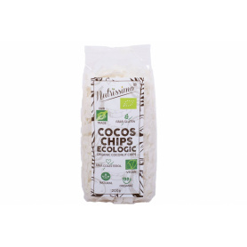 Chips de cocos, raw, eco-bio, 150 g, Nutrissimo