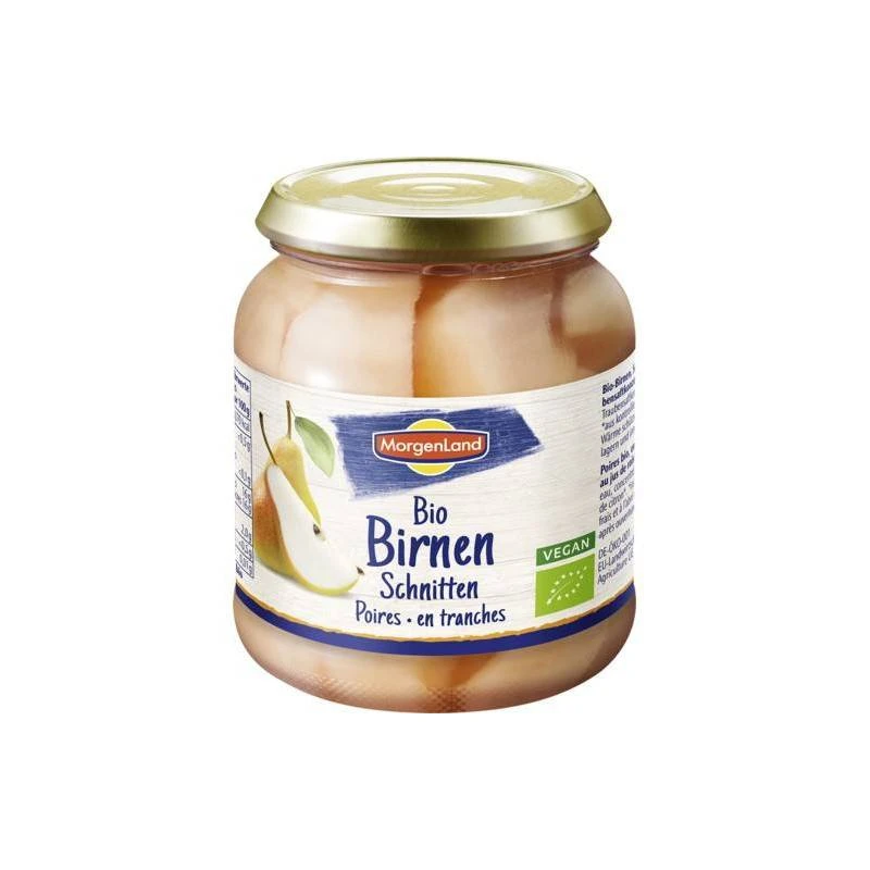 Compot de pere, eco-bio, 350 g, Morgenland