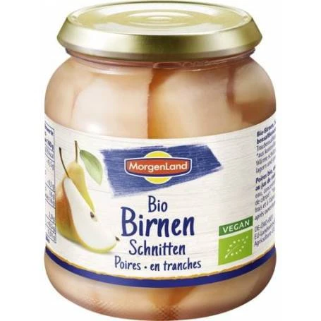Compot de pere, eco-bio, 350 g, Morgenland