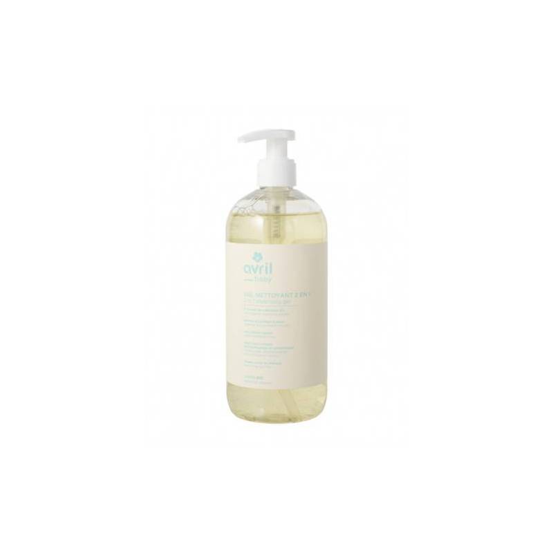 Gel de dus si sampon bebelusi, eco-bio, 500 ml, Avril