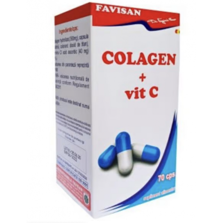 Colagen si vitamina C, 70cps - Favisan