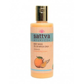 Gel de dus cu portocala, 210ml – Sattva Ayurveda