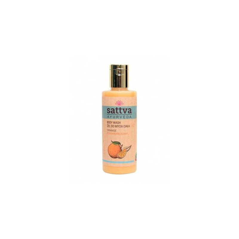 Gel de dus cu portocala, 210ml – Sattva Ayurveda
