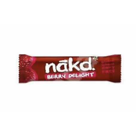 Baton Raw vegan cu zmeura, fara gluten, 35g - Nakd