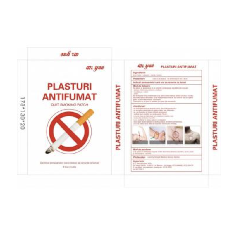 Plasture antifumat, 8buc - Naturalia Diet