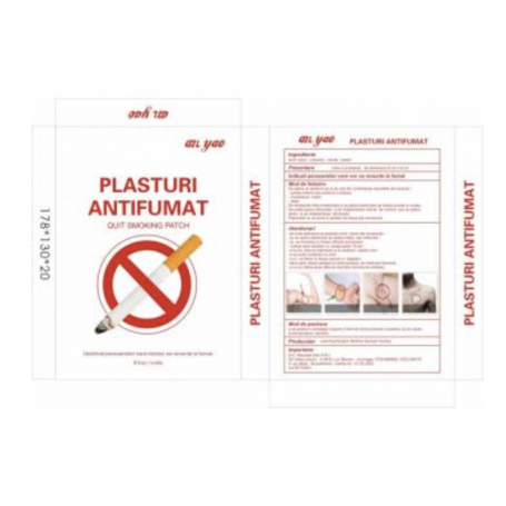 Plasture antifumat, 8buc - Naturalia Diet