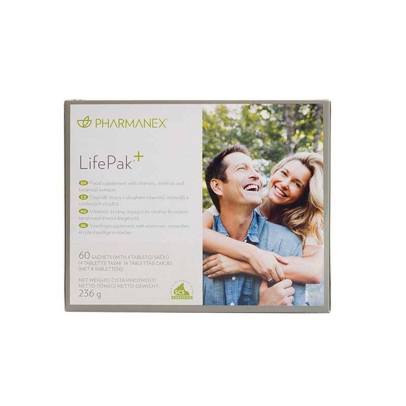LifePak+ vitamine, minerale si extracte vegetale, 60 plicuri a 4