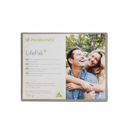 LifePak+ vitamine, minerale si extracte vegetale, 60 plicuri a 4 comprimate, Pharmanex