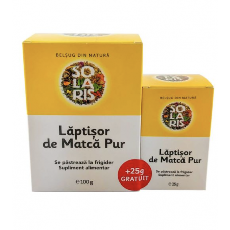 Laptisor de matca pur, 100g +25g - Solaris