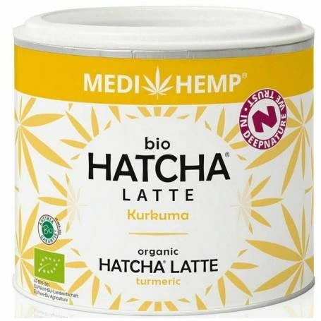 Hatcha latte cu turmeric, eco-bio, 45g Medihemp