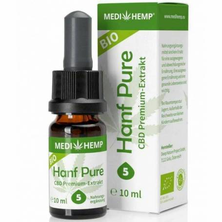 Hemp Pure 5% CBD, eco-bio, 10ml, Medihemp