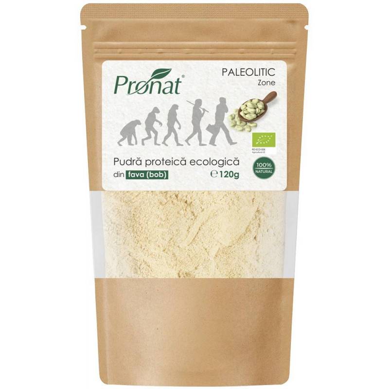 Pudra proteica din fava (bob), Eco-Bio 120g - Pronat