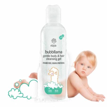 Bubbllama, Gel de Par si Corp pentru Bebelusi - 200ml, Mayie