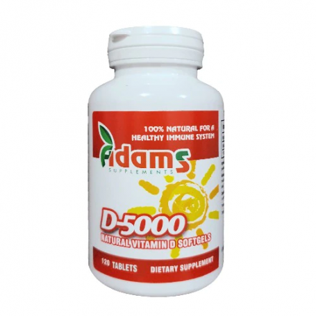 Vitamina D-5000 Naturala 120cps ADAMS VISION
