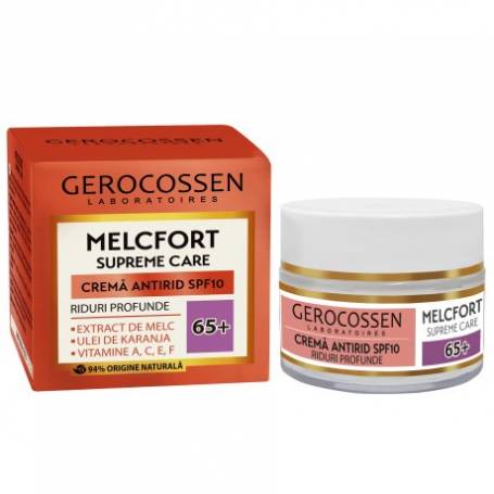 Crema antirid, riduri profunde 65+ SPF10, 50ml, Melcfort Supreme Care GEROCOSSEN