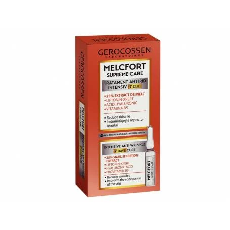 Fiole tratament antirid intensiv, Melcfort Supreme Care, 7 fiole x 2ml, GEROCOSSEN