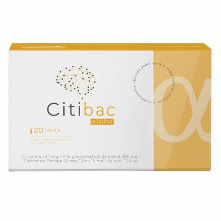 CITIBAC ALPHA, 20 fiole buvabule, NATURPHARMA