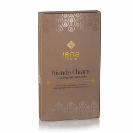 Vopsea de par naturala blond deschis, 100 g, Isha