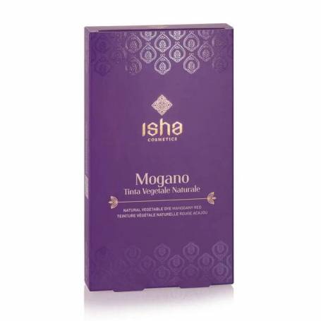 Vopsea de par naturala rosu mahon 100 g, Isha