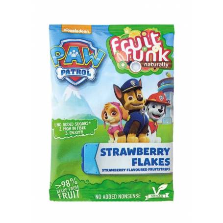 Gustare-jeleuri din fructe cu capsuni - Paw Patrol, vegan, fara zahar 16g Fruit Funk