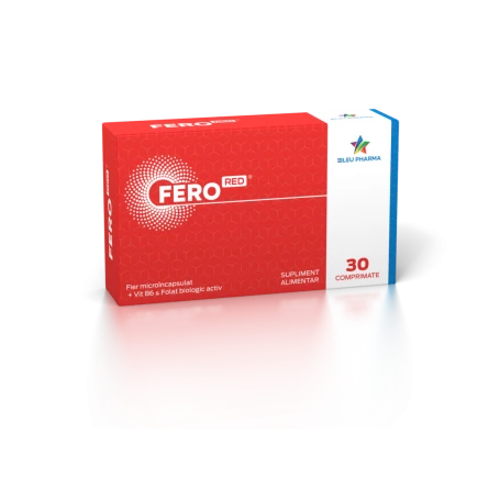 FERORED - fier complet cu vit. B6 si folat, 30 capsule moi, BLEU PHARMA
